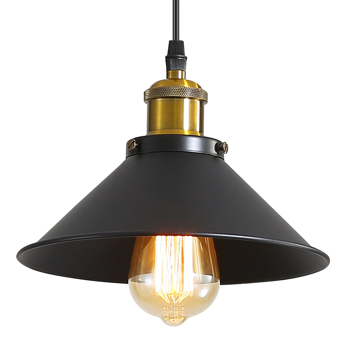 Abat-jour Métal Industriel Vintage pour Lustre