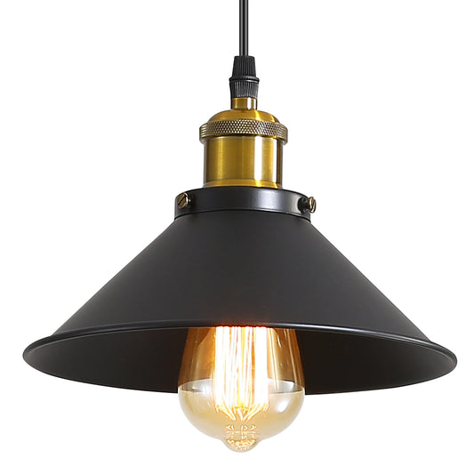 Abat-jour Métal Industriel Vintage pour Lustre
