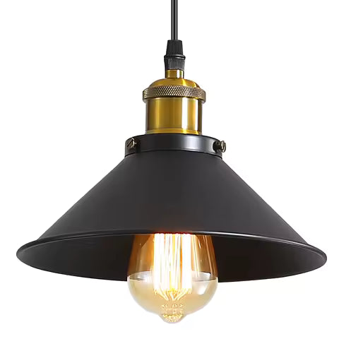 Abat-jour Métal Industriel Vintage pour Lustre