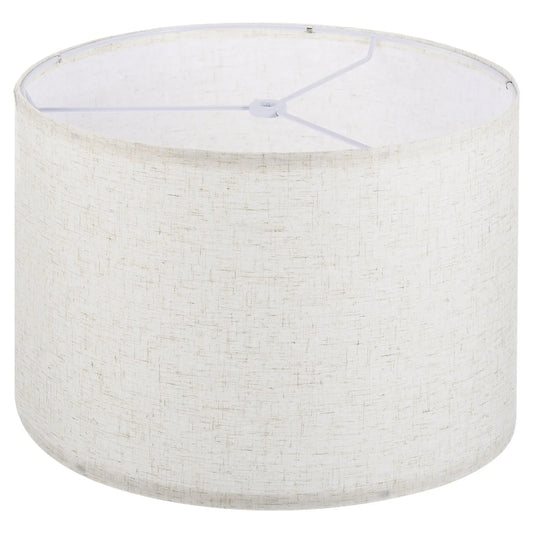 Abat-jour Tambour Lin Beige 33cm