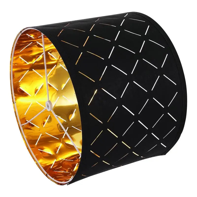 Lot de 2 Abat-jours Tambour Diamant Noir