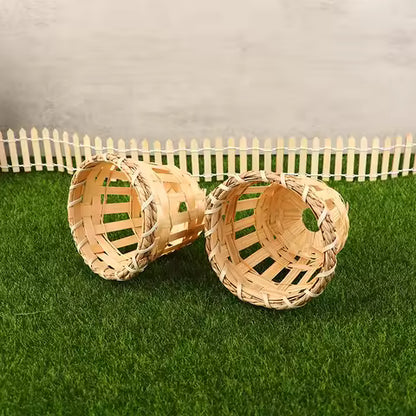 Abat-jour Rotin Naturel Tressé - Lot de 2