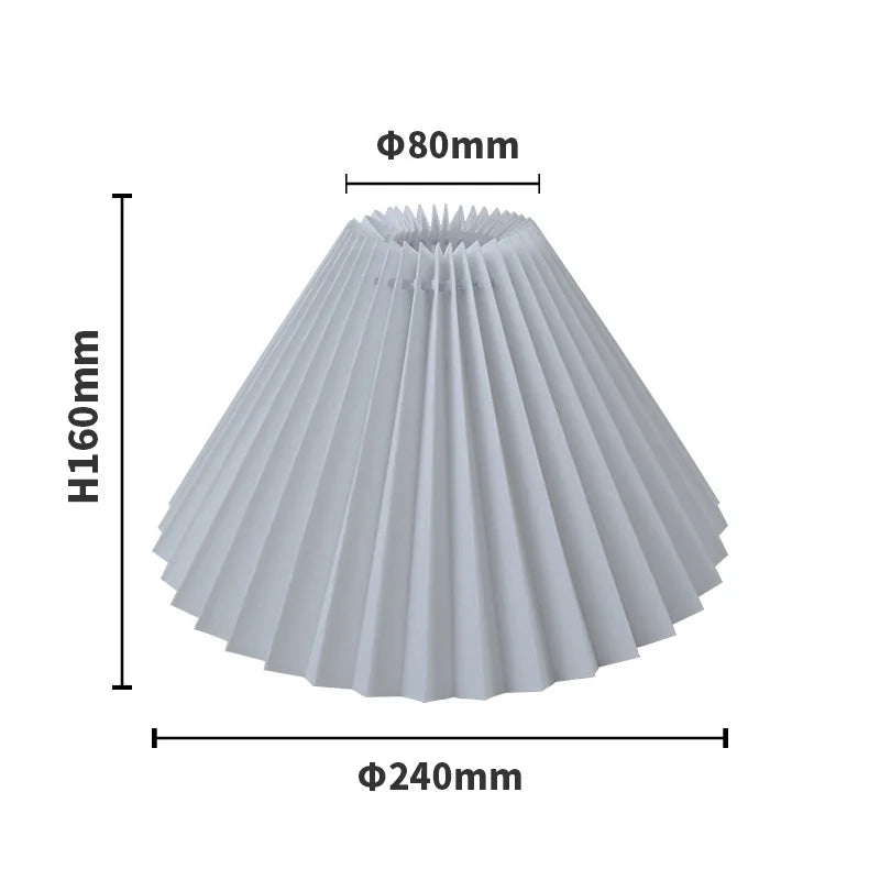 Abat-jour Plissé Design pour Lampe de Table