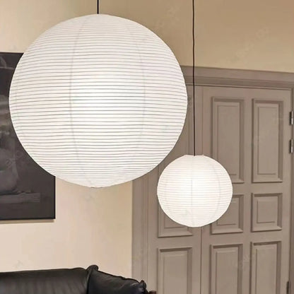 Abat-jour Suspendu Rond Vintage en Papier