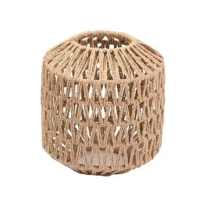 Abat-jour Rotin Tissé Vintage Bohème
