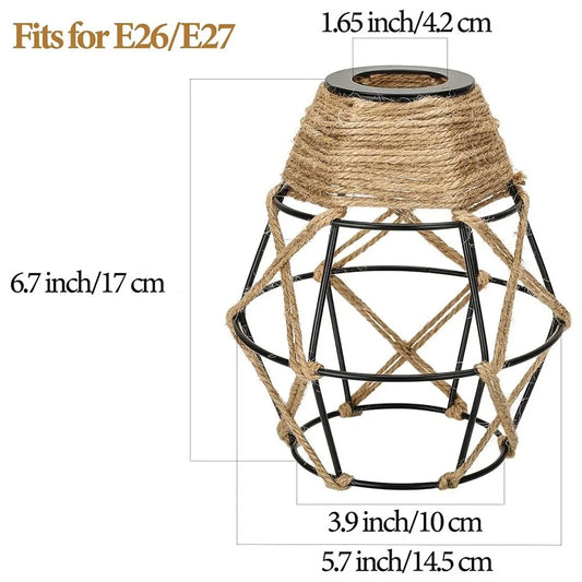 Abat-jour Suspension Cannage Vintage