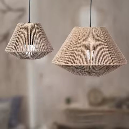 Lampe Suspendue Rotin Tissé Naturel