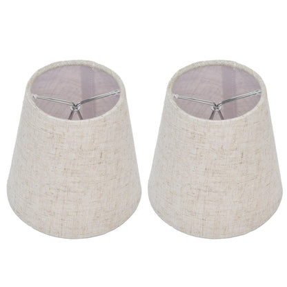 Lot de 2 Couvercles Abat-Jour Tissu E14
