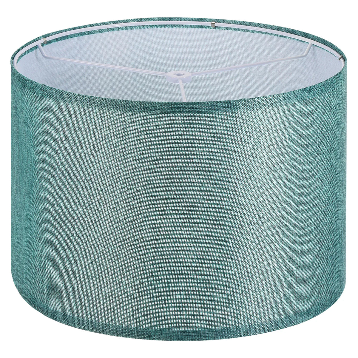 Abat-jour Tambour Lin Bleu Clair 33cm