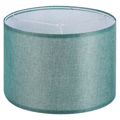 Abat-jour Tambour Lin Bleu Clair 33cm