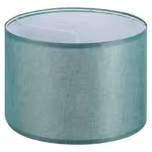 Abat-jour Tambour Lin Bleu Clair 33cm