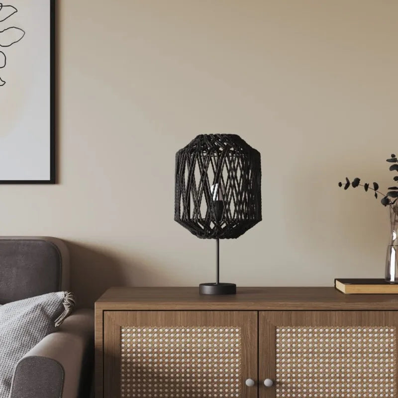 Abat-jour Design Noir 23x28 cm