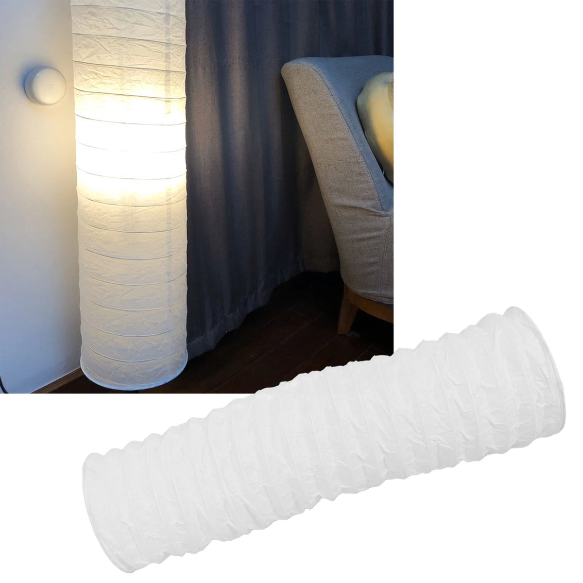 Abat-jour Papier de Riz 94cm - Ambiance Naturelle