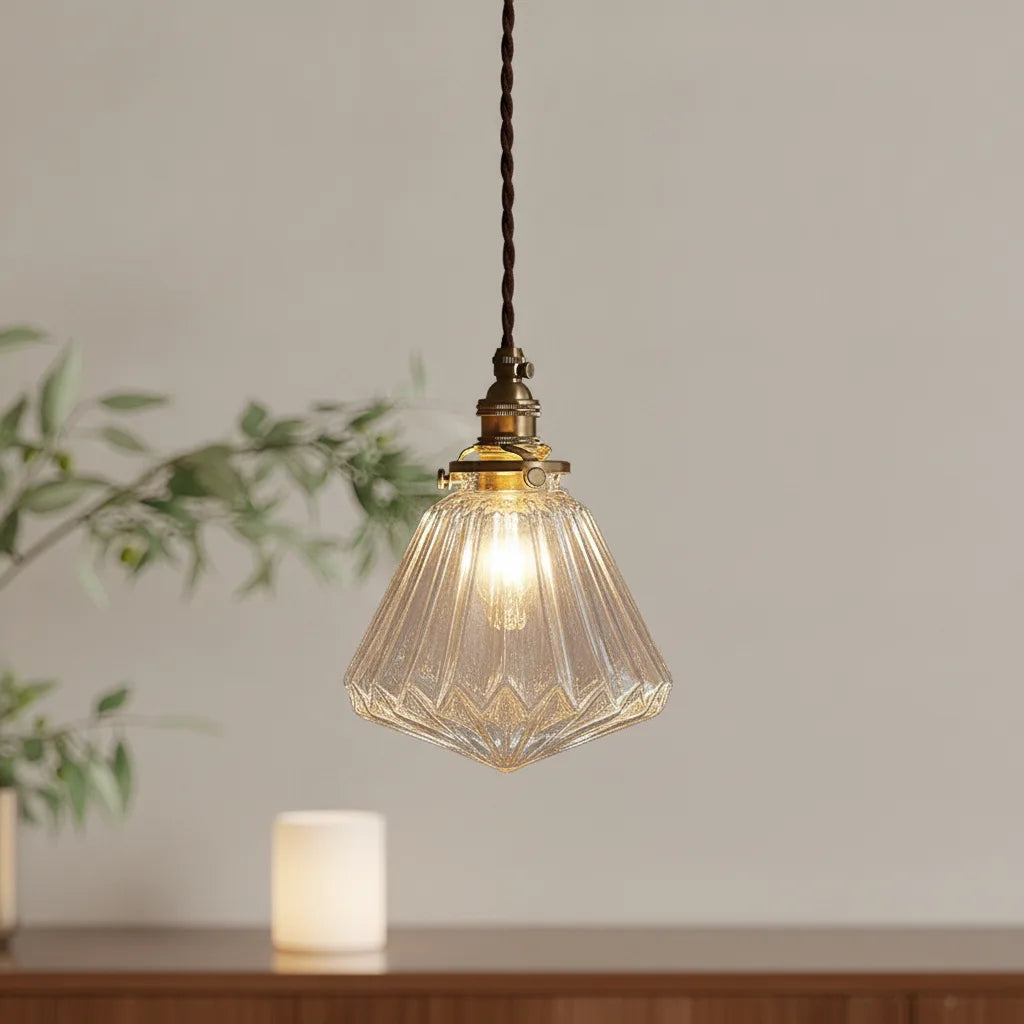 Lustre verre design minimaliste