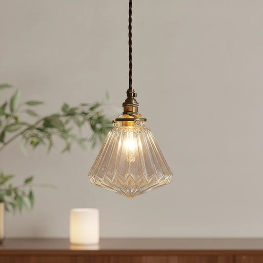 Lustre verre design minimaliste