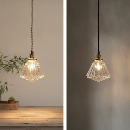 Lustre verre design minimaliste