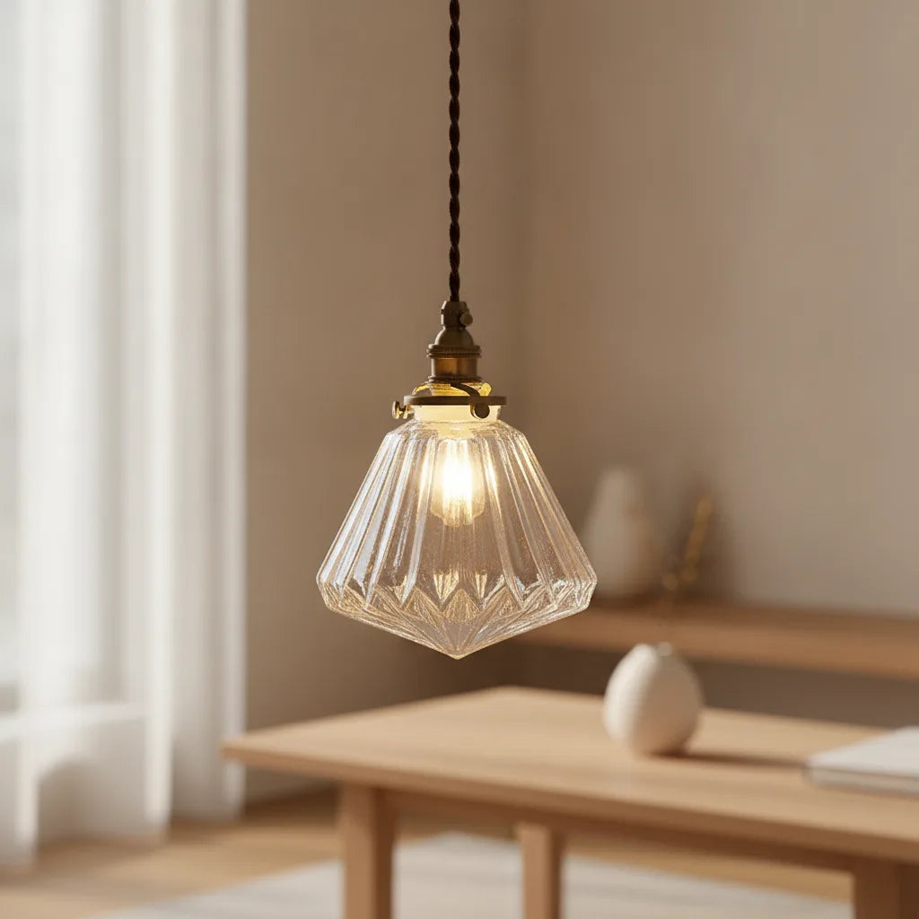 Lustre verre design minimaliste